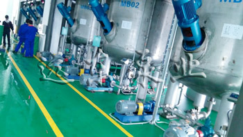 遠東圓弧齒輪泵在德聯(lián)集團現(xiàn)場展示