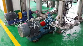 遠東圓弧齒輪泵在德聯(lián)集團現(xiàn)場展示