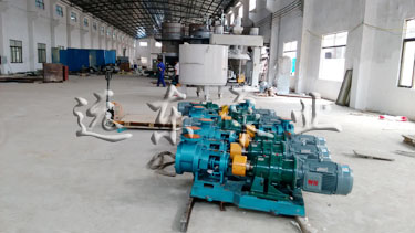金銀河設備配套遠東高粘度泵現場展示