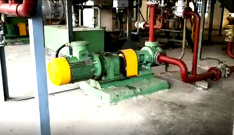 珠江化工樹(shù)脂車間高粘度泵視頻